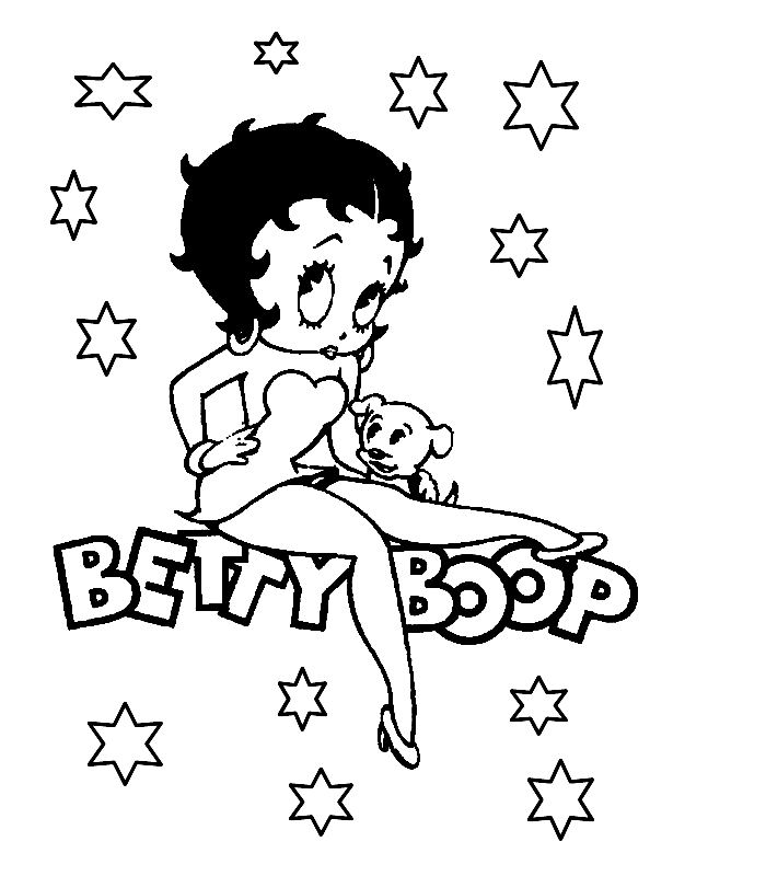 coloriage betty boop